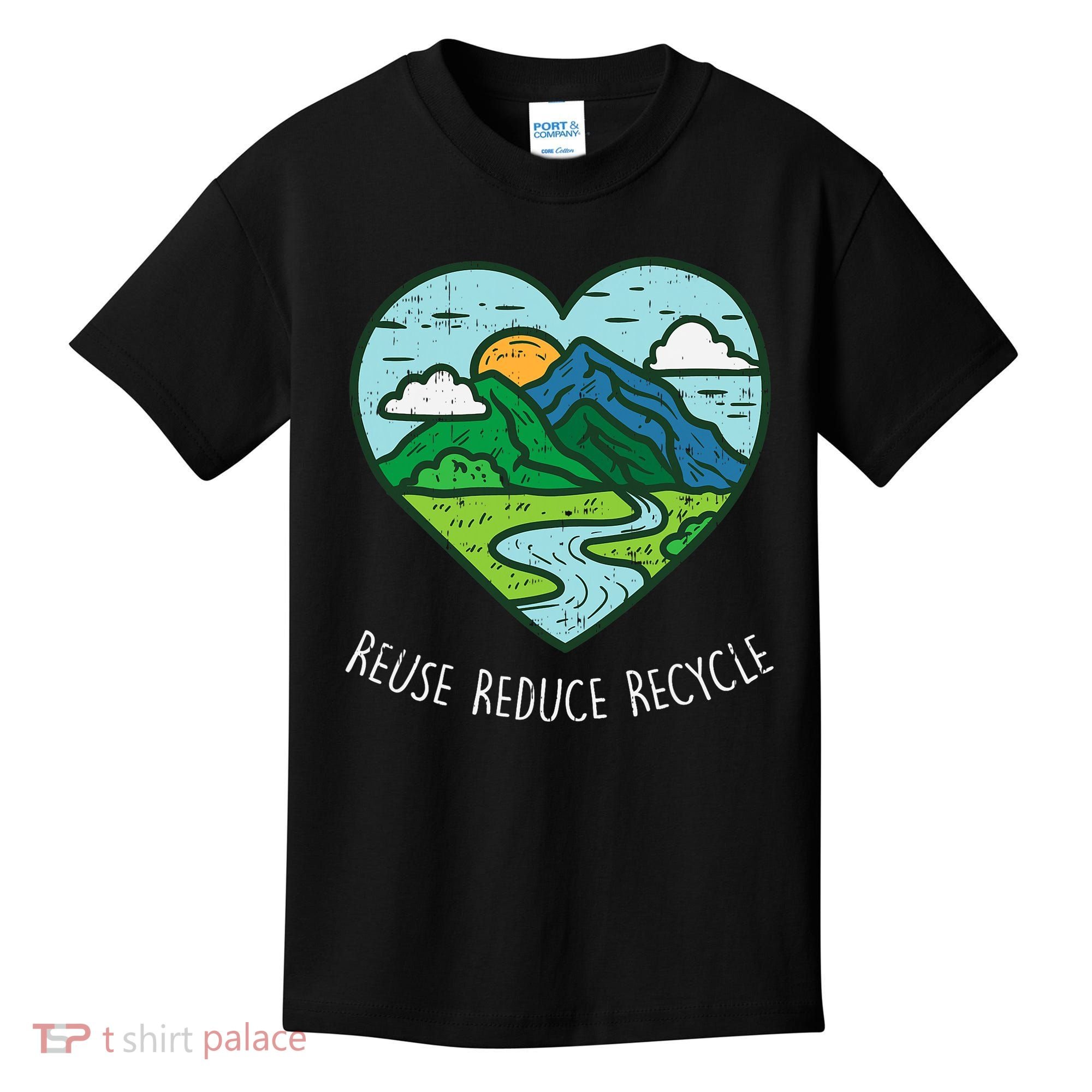 Reuse Reduce Recycle Earth Day Environmentalist Gift Kids T-Shirt