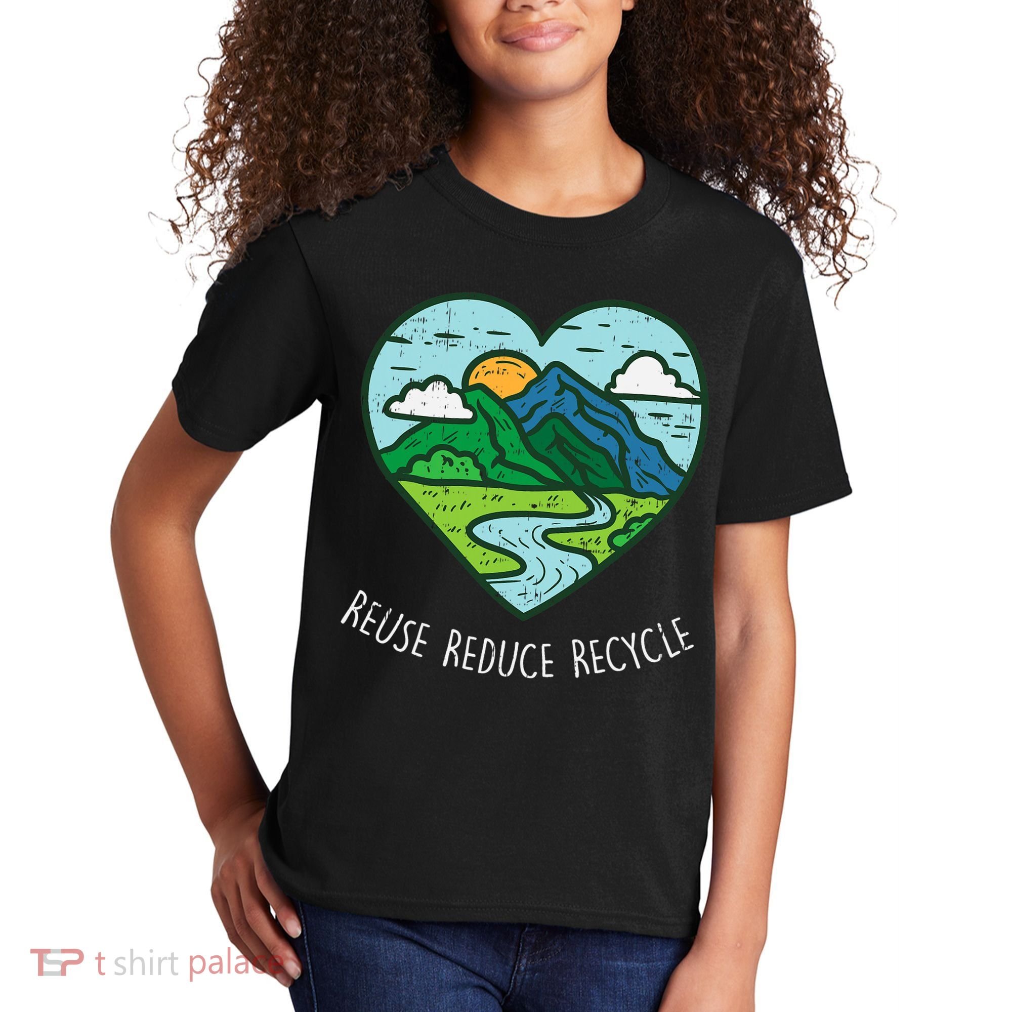 Reuse Reduce Recycle Earth Day Environmentalist Gift Kids T-Shirt