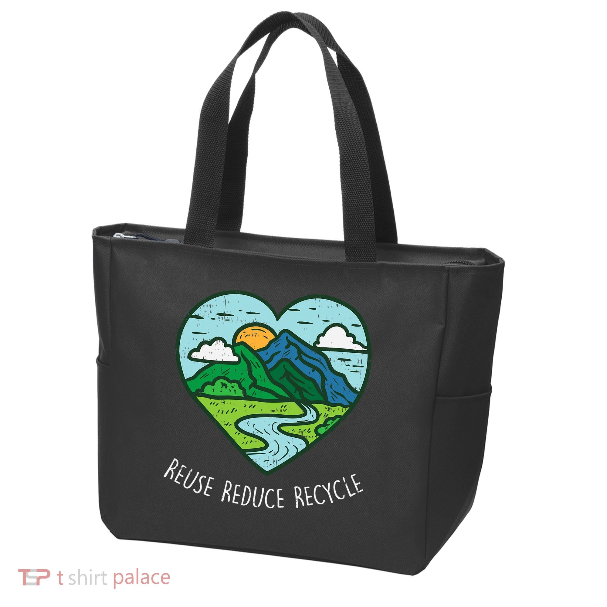 Reuse Reduce Recycle Earth Day Environmentalist Gift Tote Bag