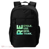 Recycle Reuse Renew Rethink Earth Day Environmental Activism 3 Backpack thumb 0