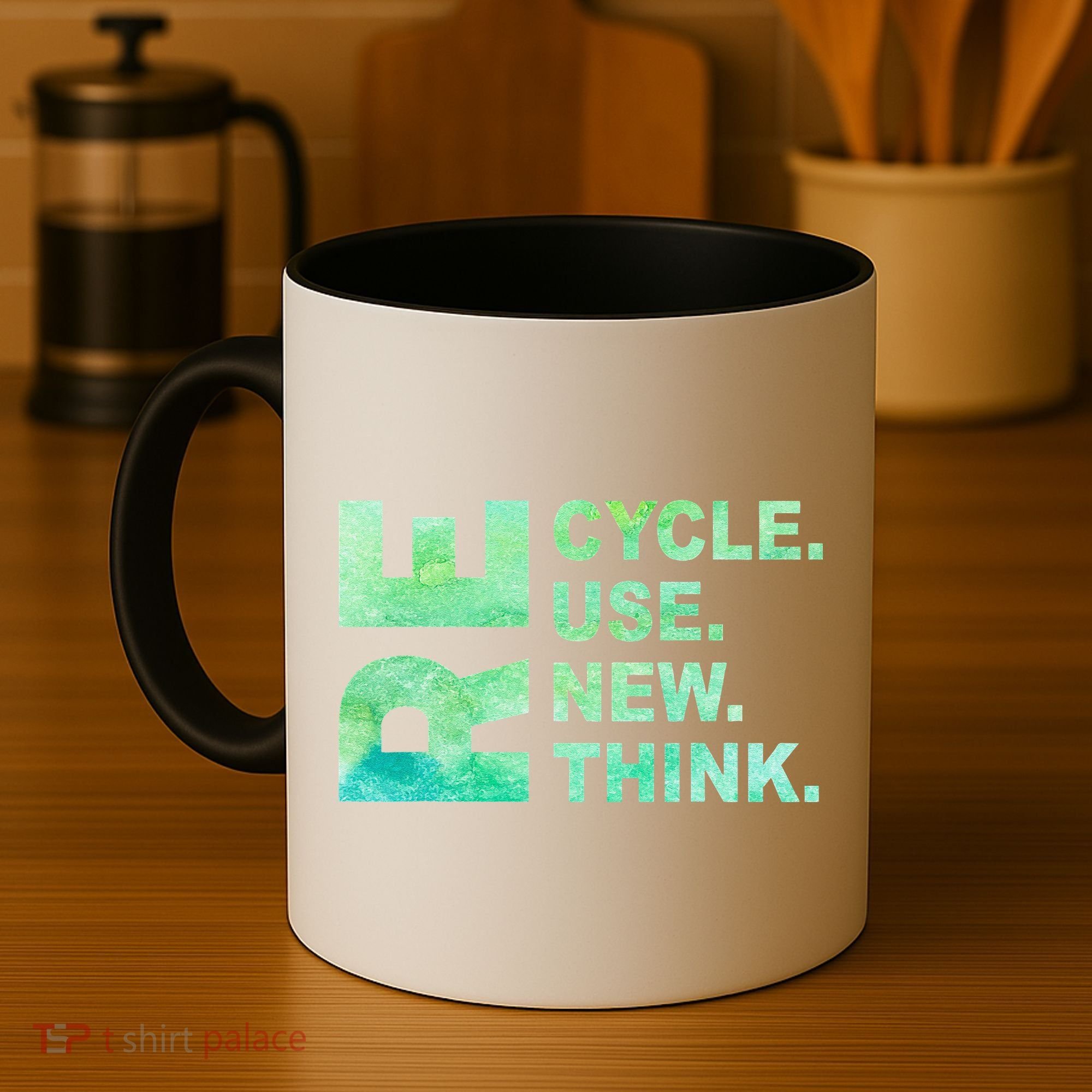 Recycle Reuse Renew Rethink Earth Day Environmental Activism 3 Coffee Mug
