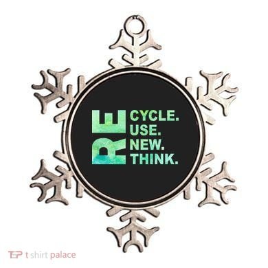 Recycle Reuse Renew Rethink Earth Day Environmental Activism 3 Ornament