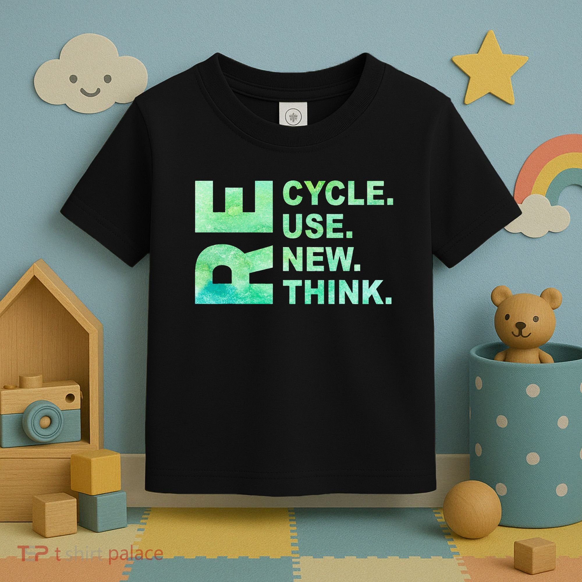 Recycle Reuse Renew Rethink Earth Day Environmental Activism 3 Toddler T-Shirt