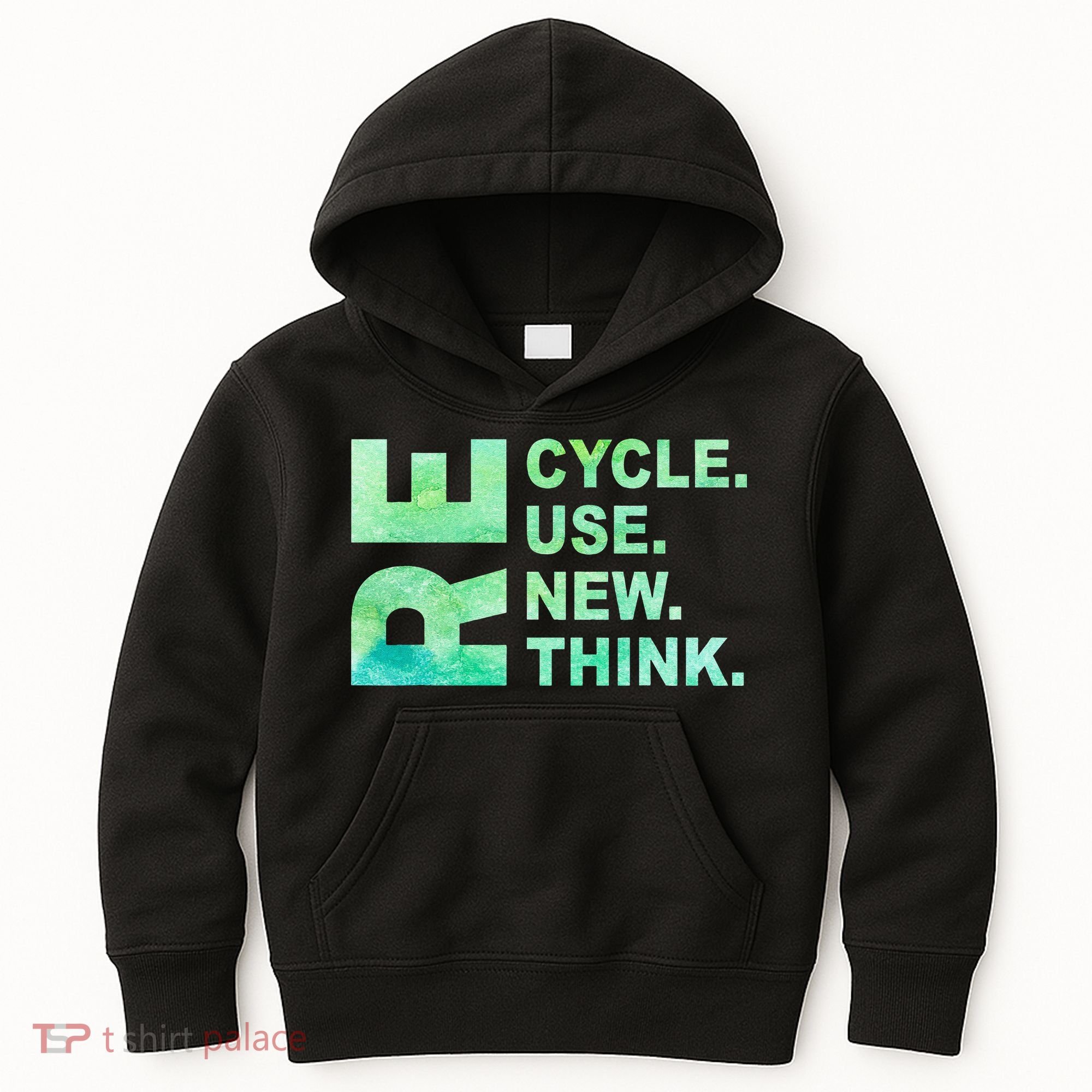 Recycle Reuse Renew Rethink Earth Day Environmental Activism 3 Kids Hoodie