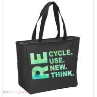 Recycle Reuse Renew Rethink Earth Day Environmental Activism 3 Tote Bag thumb 2