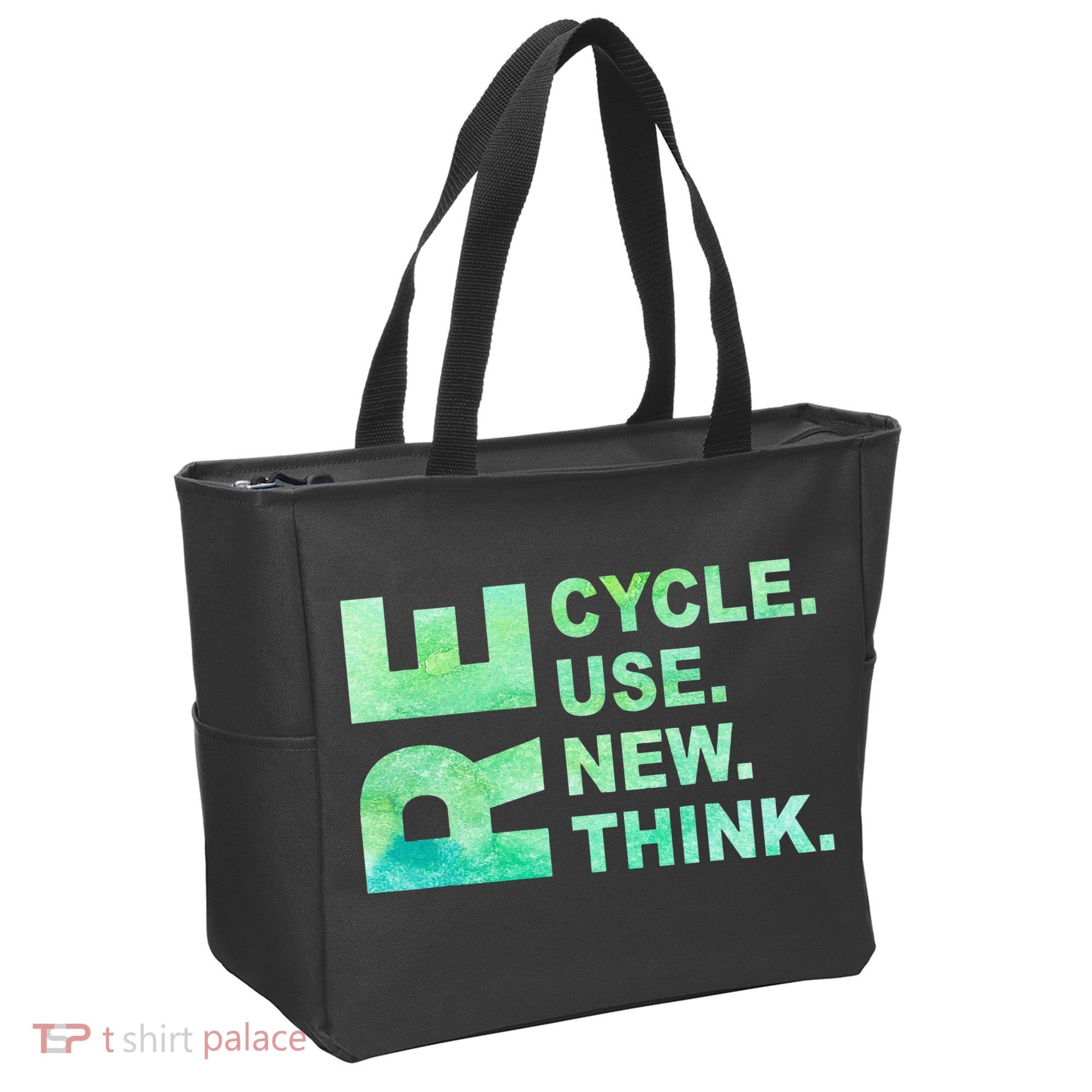 Recycle Reuse Renew Rethink Earth Day Environmental Activism 3 Tote Bag