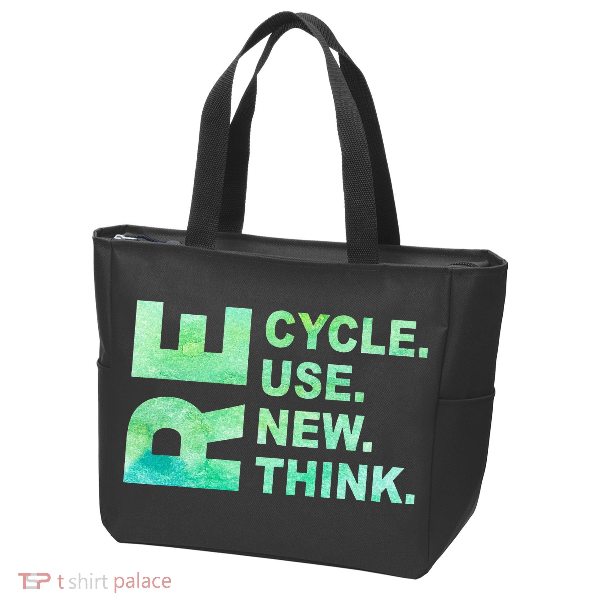 Recycle Reuse Renew Rethink Earth Day Environmental Activism 3 Tote Bag