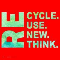 Recycle Reuse Renew Rethink Earth Day Environmental Activism 3 Santa Hat thumb 1