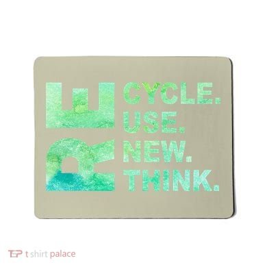 Recycle Reuse Renew Rethink Earth Day Environmental Activism 3 Mousepad