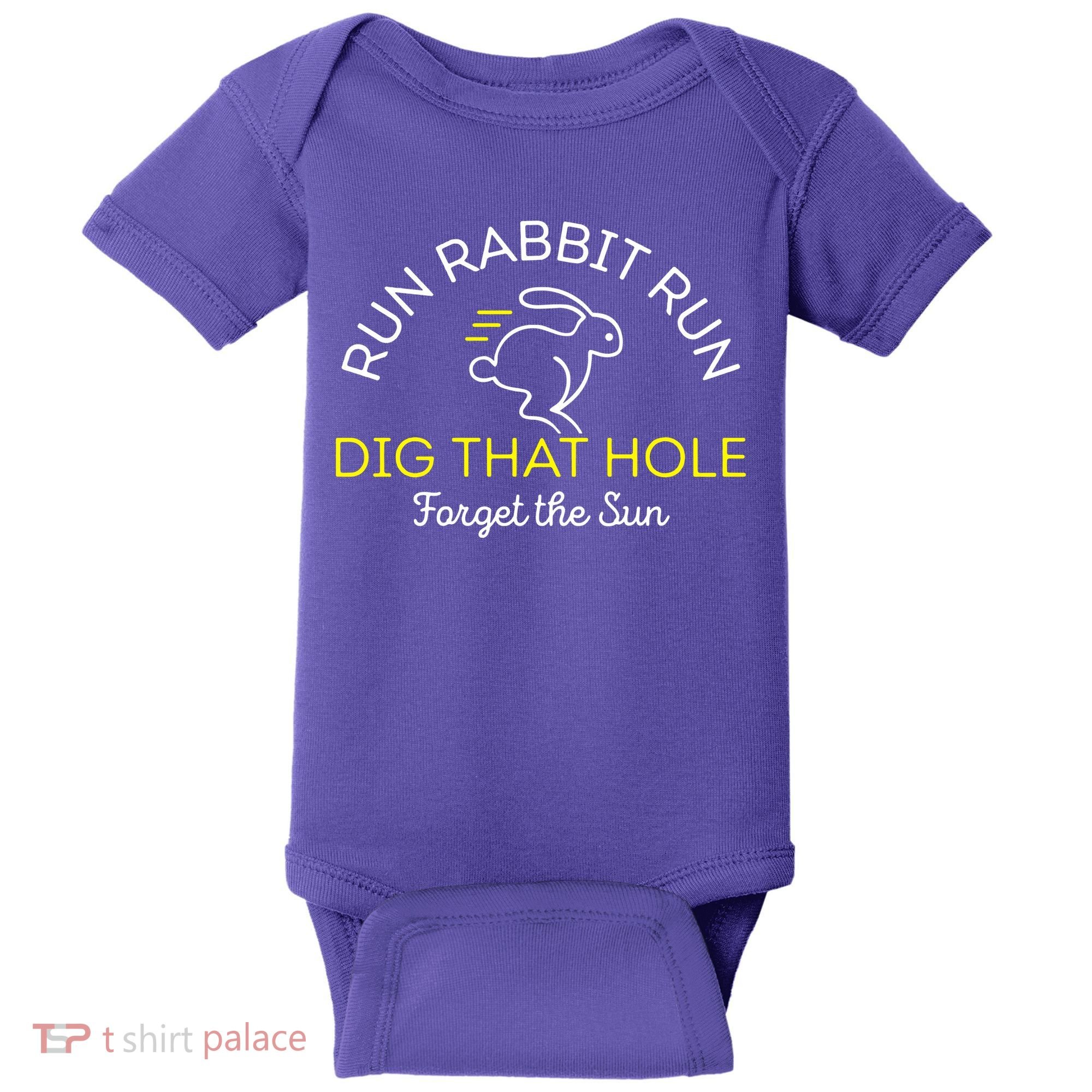 Run Rabbit Run Dig That Hole Baby Bodysuit