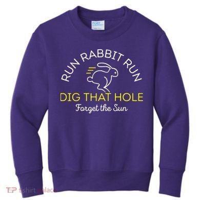 Run Rabbit Run Dig That Hole Kids Sweatshirt