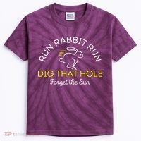 Run Rabbit Run Dig That Hole Kids Tie-Dye T-Shirt thumb 0