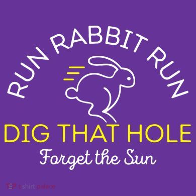 Run Rabbit Run Dig That Hole Kids Tie-Dye T-Shirt