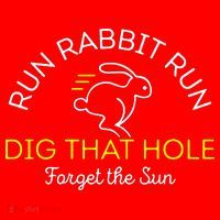 Run Rabbit Run Dig That Hole Santa Hat thumb 1