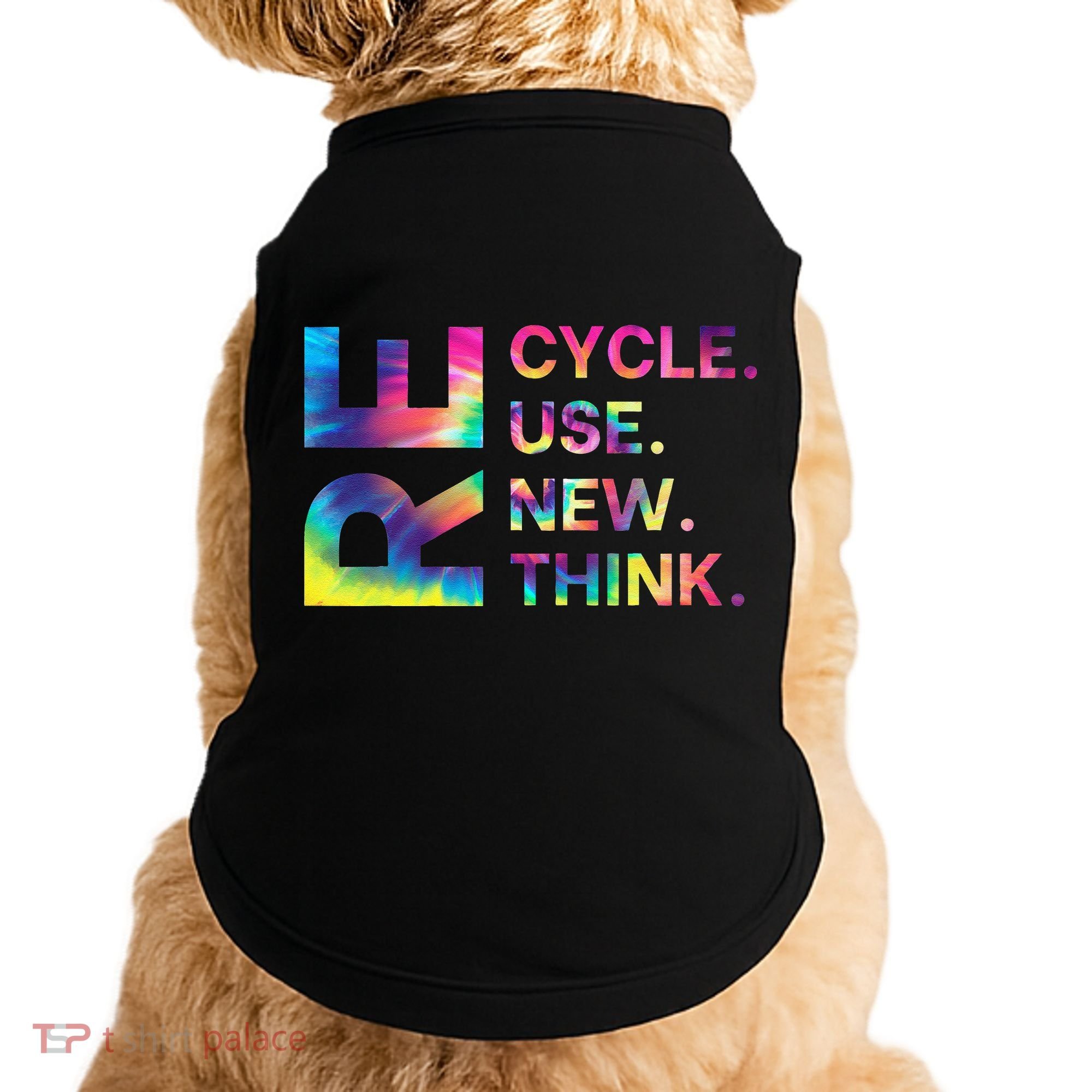 Recycle Reuse Renew Rethink Earth Day Environmental Activism Gift Doggie Tank