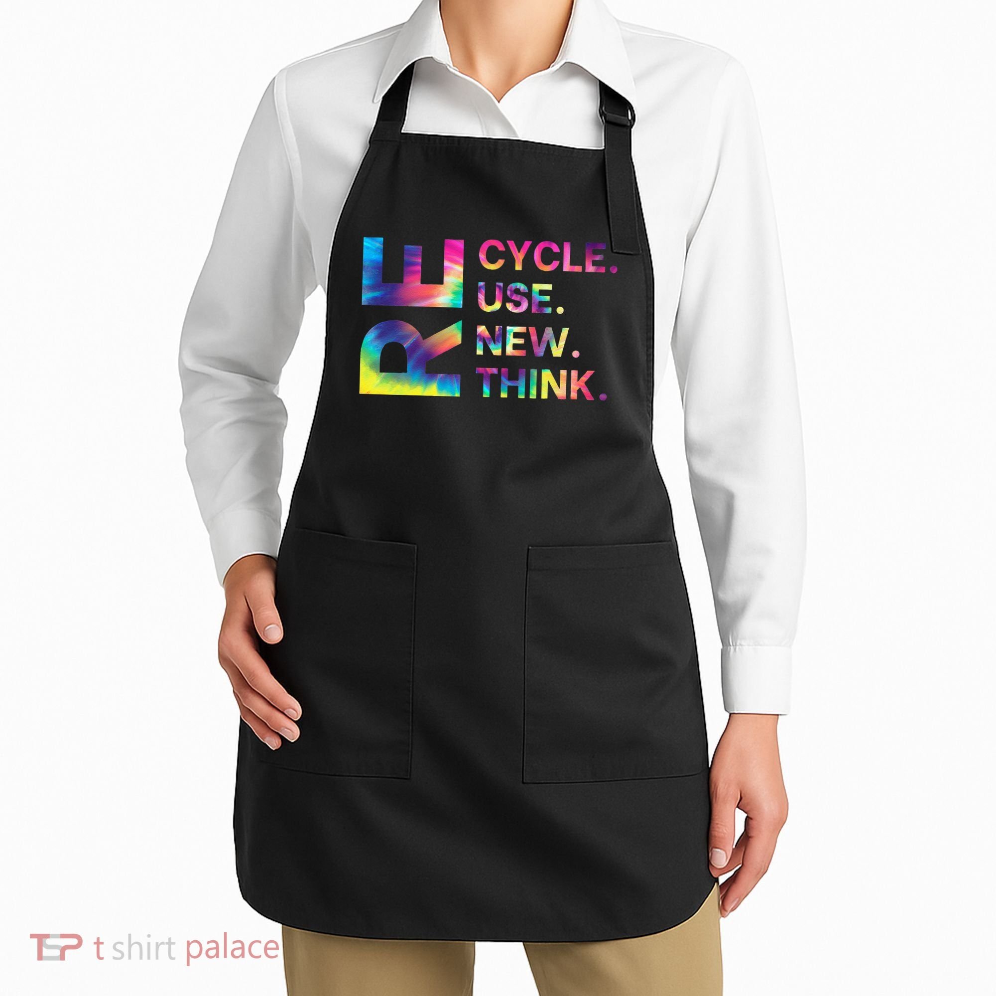 Recycle Reuse Renew Rethink Earth Day Environmental Activism Gift Apron