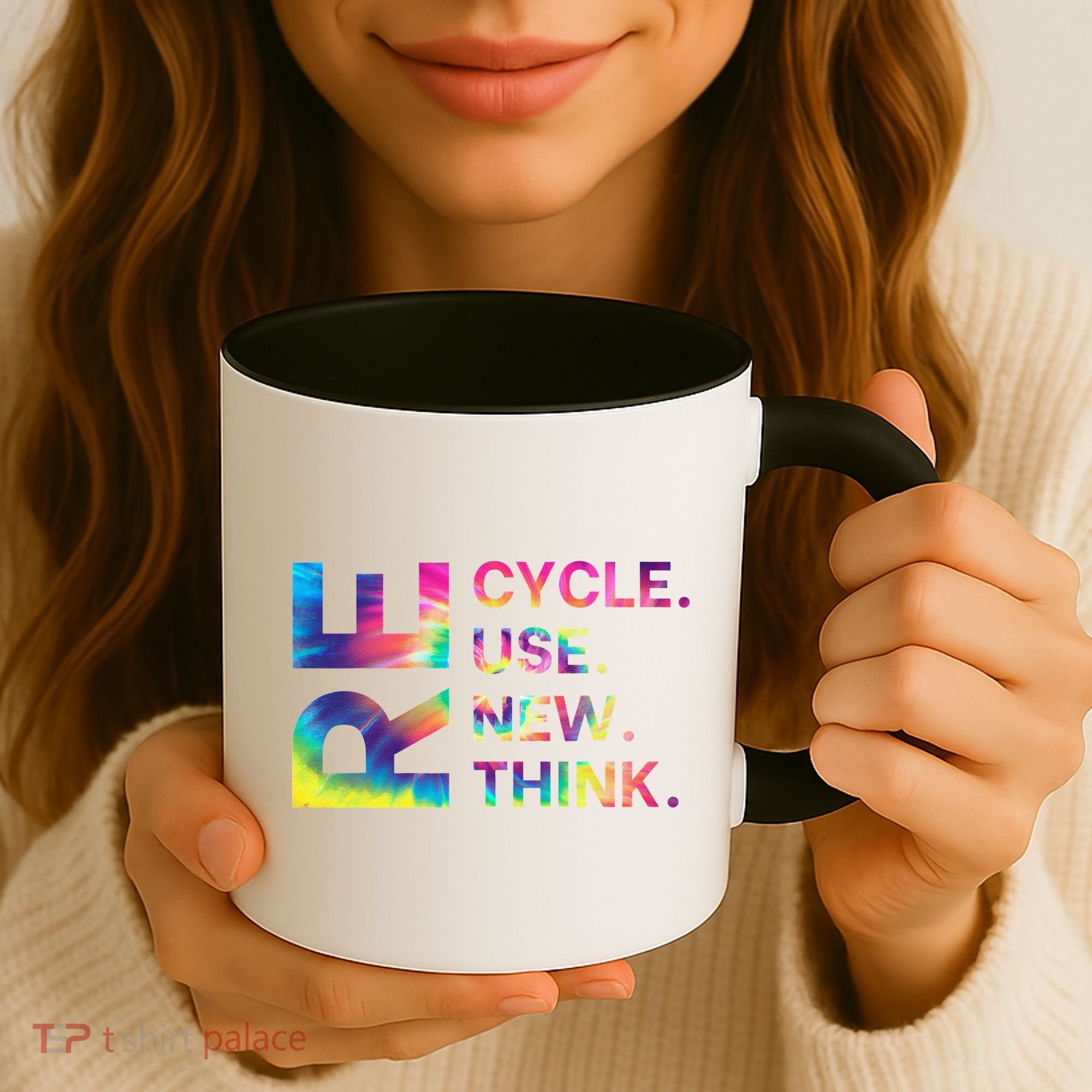 Recycle Reuse Renew Rethink Earth Day Environmental Activism Gift Coffee Mug