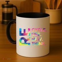 Recycle Reuse Renew Rethink Earth Day Environmental Activism Gift Coffee Mug thumb 4
