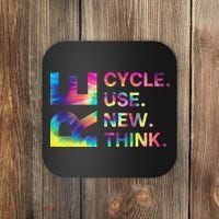 Recycle Reuse Renew Rethink Earth Day Environmental Activism Gift Coaster thumb 0