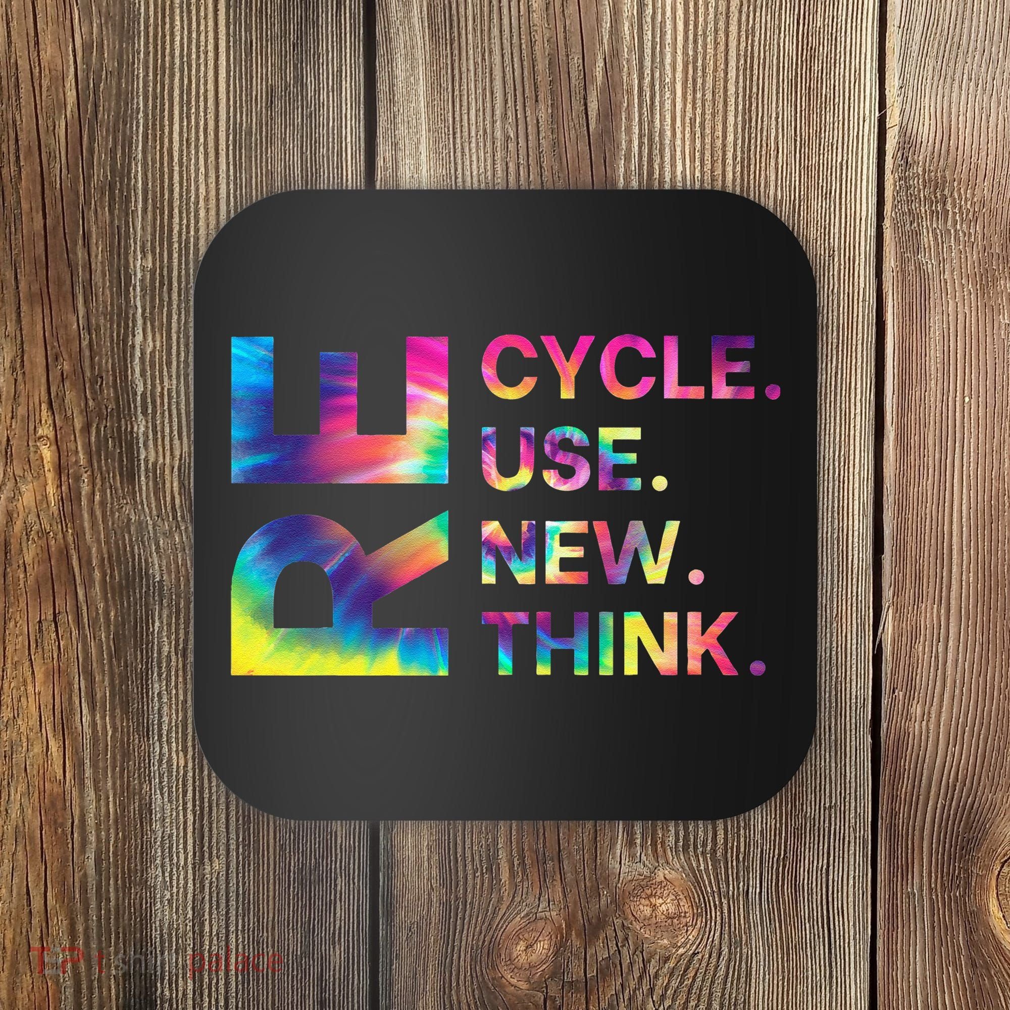 Recycle Reuse Renew Rethink Earth Day Environmental Activism Gift Coaster