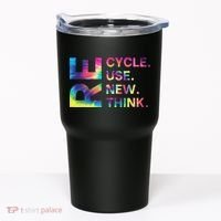 Recycle Reuse Renew Rethink Earth Day Environmental Activism Gift Tumbler thumb 0