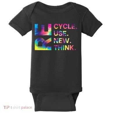 Recycle Reuse Renew Rethink Earth Day Environmental Activism Gift Baby Bodysuit