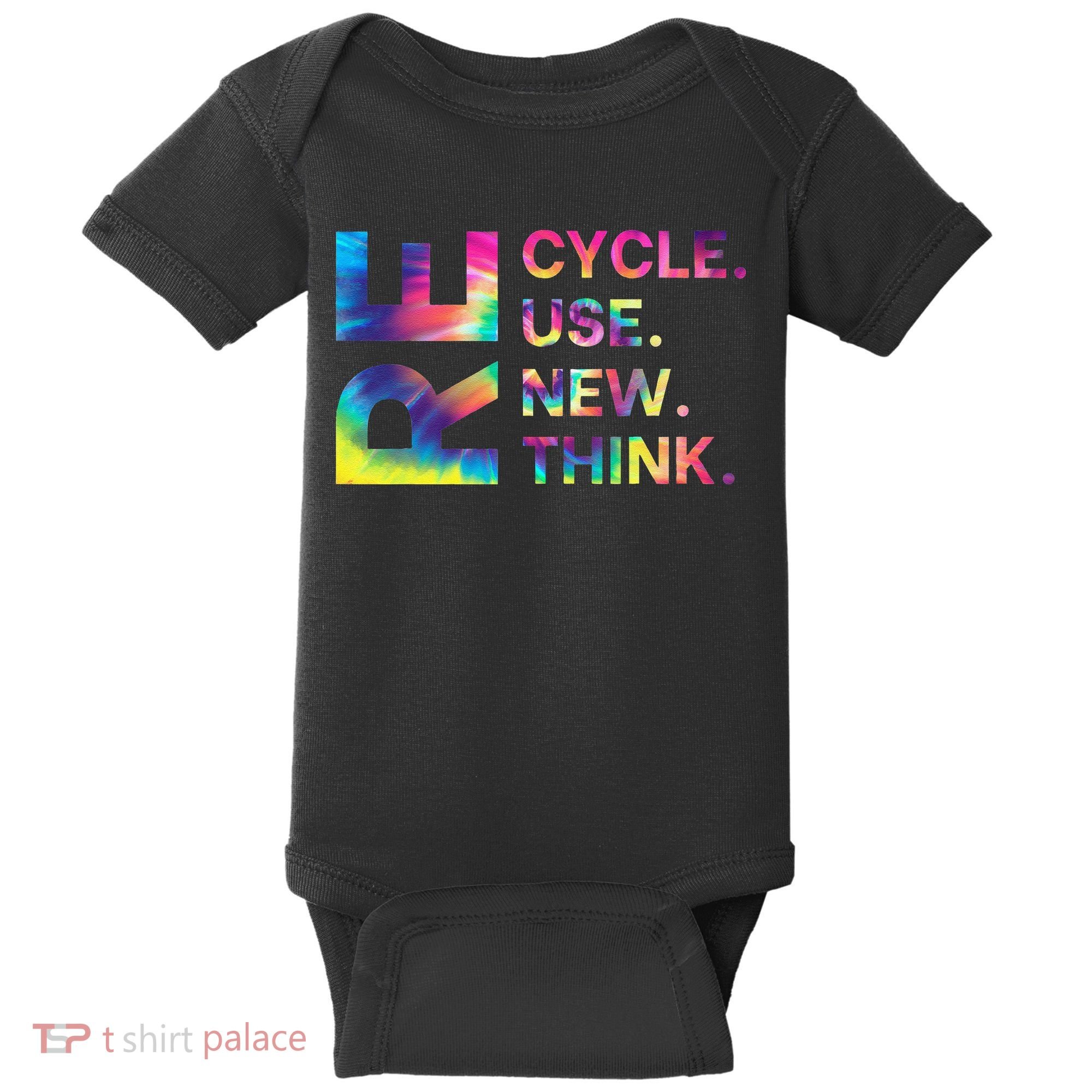 Recycle Reuse Renew Rethink Earth Day Environmental Activism Gift Baby Bodysuit