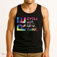 Recycle Reuse Renew Rethink Earth Day Environmental Activism Gift Tank Top thumb 3