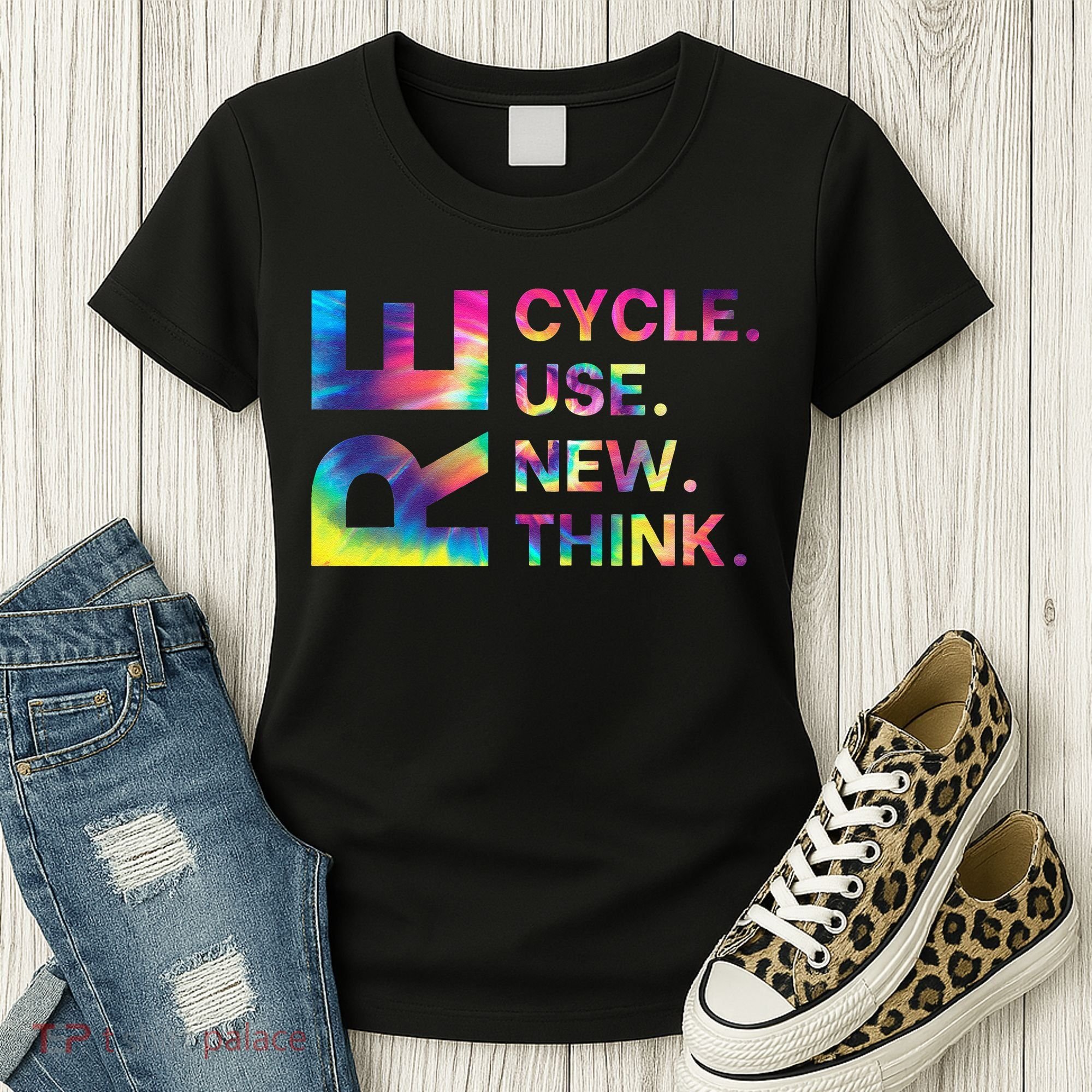 Recycle Reuse Renew Rethink Earth Day Environmental Activism Gift Women's T-Shirt