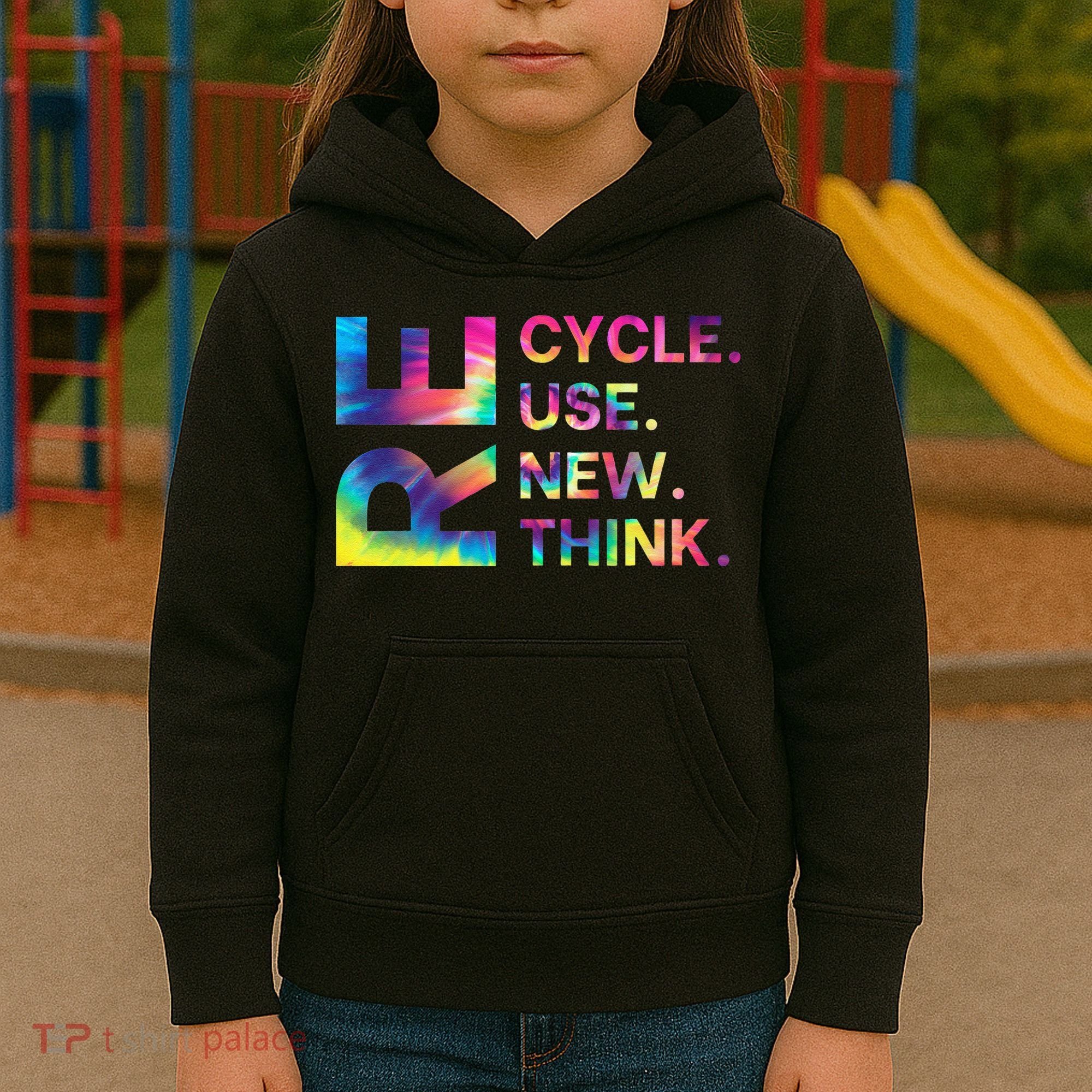 Recycle Reuse Renew Rethink Earth Day Environmental Activism Gift Kids Hoodie