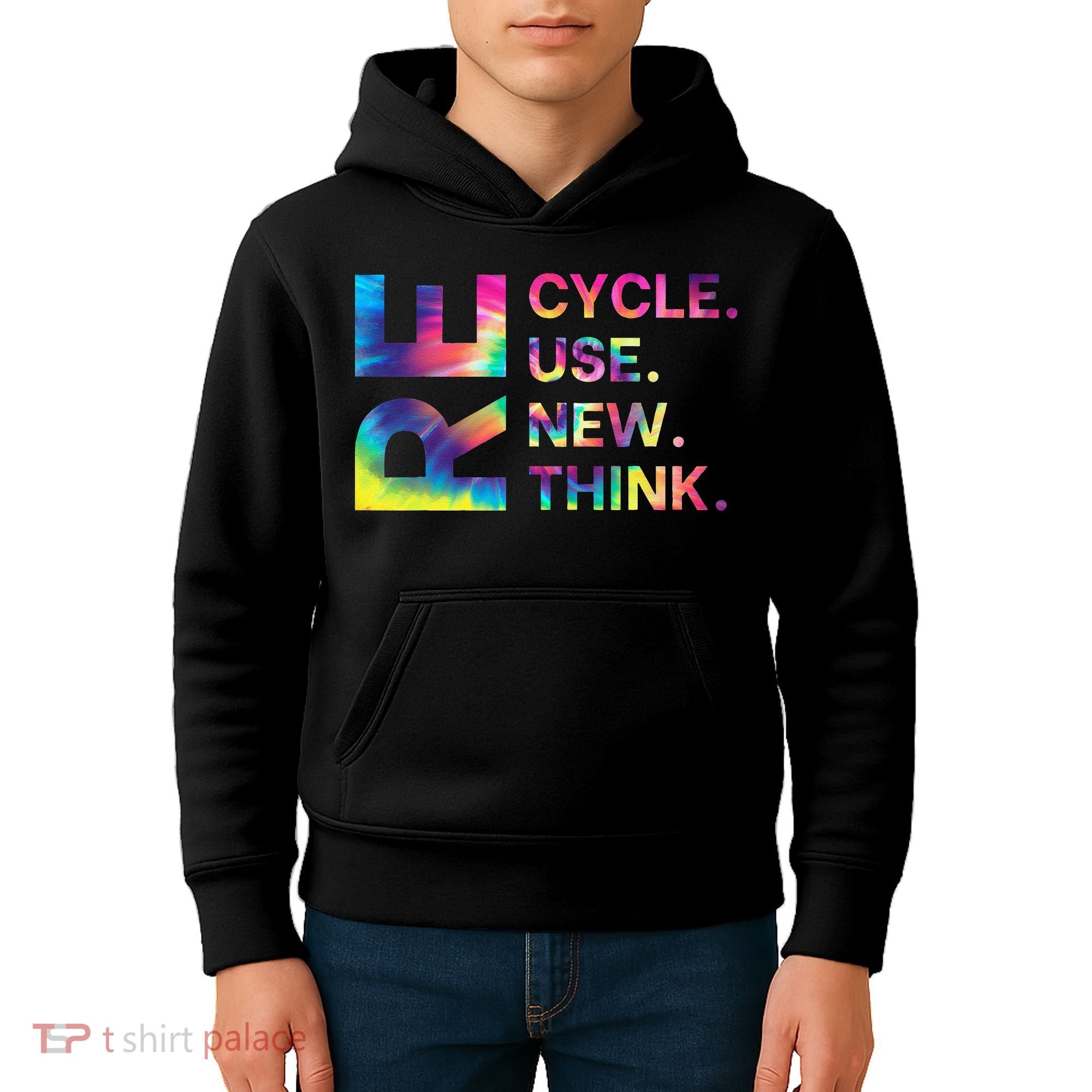 Recycle Reuse Renew Rethink Earth Day Environmental Activism Gift Kids Hoodie
