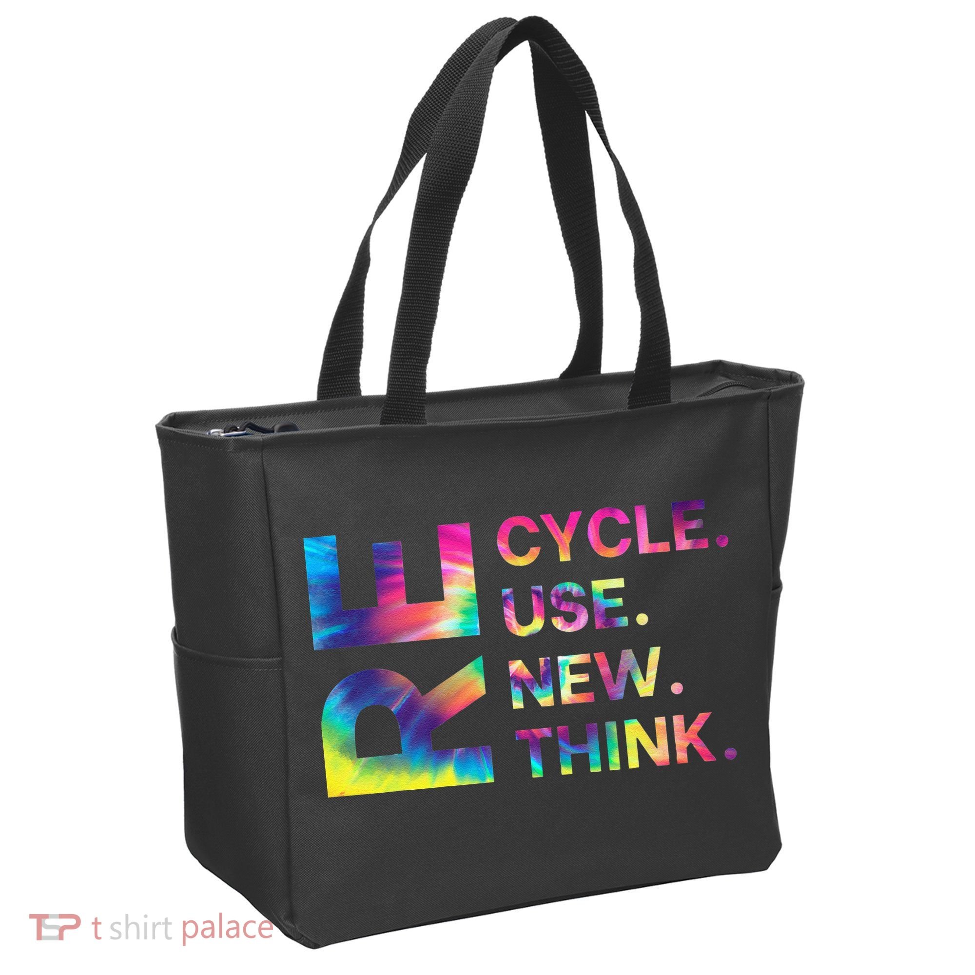Recycle Reuse Renew Rethink Earth Day Environmental Activism Gift Tote Bag
