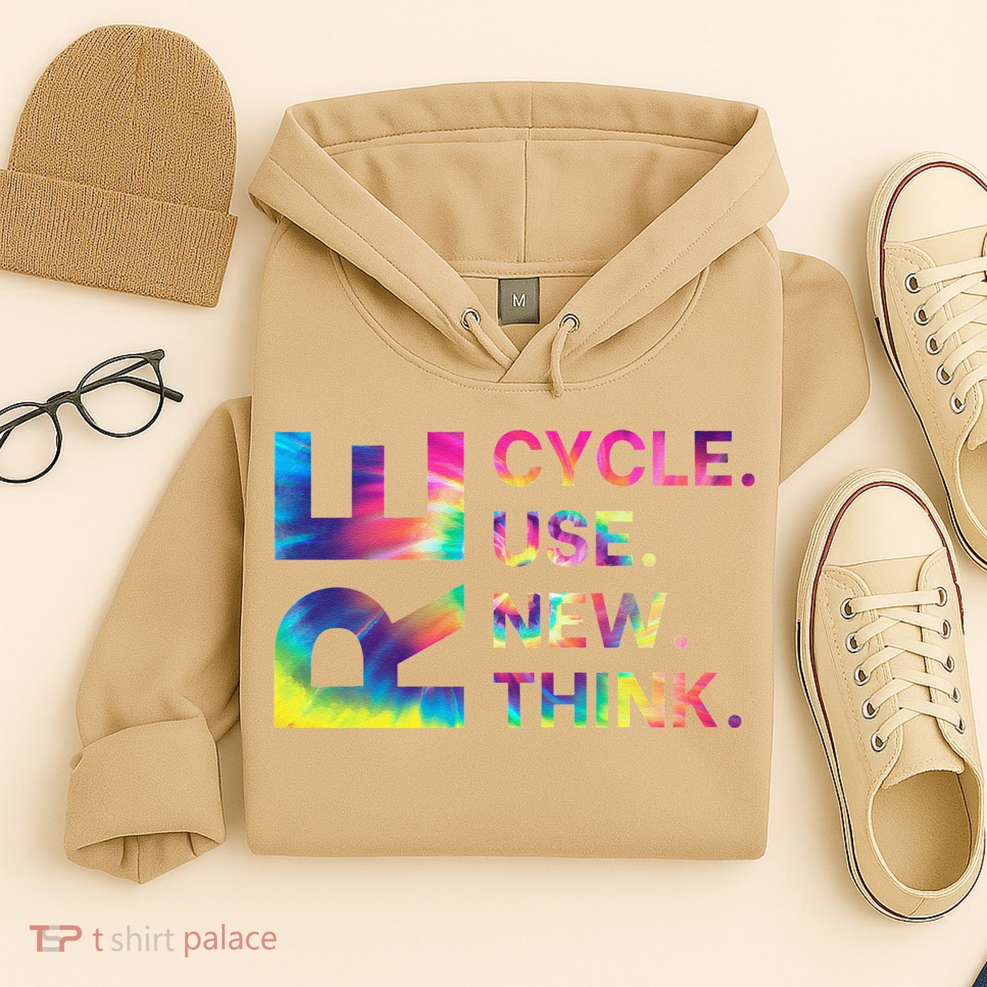 Recycle Reuse Renew Rethink Earth Day Environmental Activism Gift Hoodie