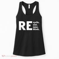 Recycle Reuse Renew Rethink Crisis Environmental Activism Women's Tank Top thumb 0