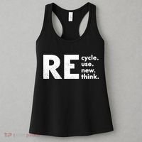 Recycle Reuse Renew Rethink Crisis Environmental Activism Women's Tank Top thumb 3