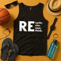 Recycle Reuse Renew Rethink Crisis Environmental Activism Tank Top thumb 4