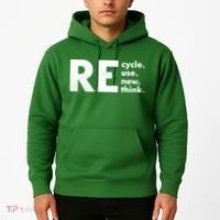 Recycle Reuse Renew Rethink Crisis Environmental Activism Hoodie thumb 2