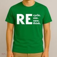 Recycle Reuse Renew Rethink Crisis Environmental Activism T-Shirt thumb 3