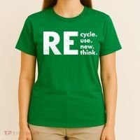 Recycle Reuse Renew Rethink Crisis Environmental Activism T-Shirt thumb 4