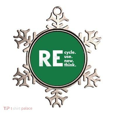 Recycle Reuse Renew Rethink Crisis Environmental Activism Ornament