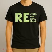 Recycle Reuse Renew Rethink Crisis Activism T-Shirt thumb 3
