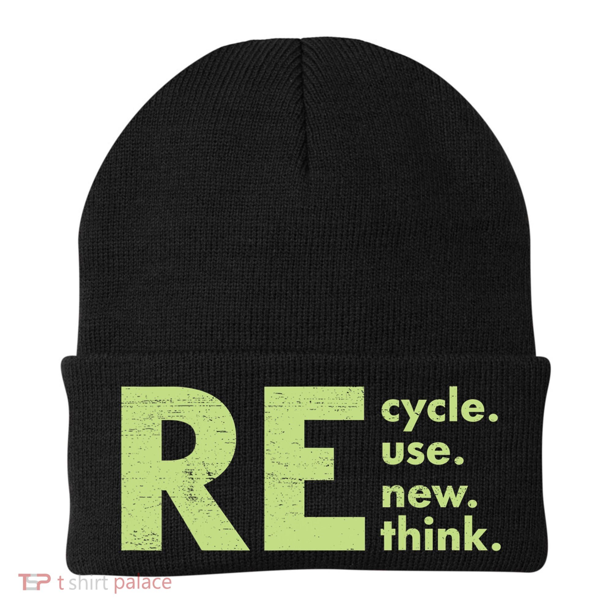 Recycle Reuse Renew Rethink Crisis Activism Beanie