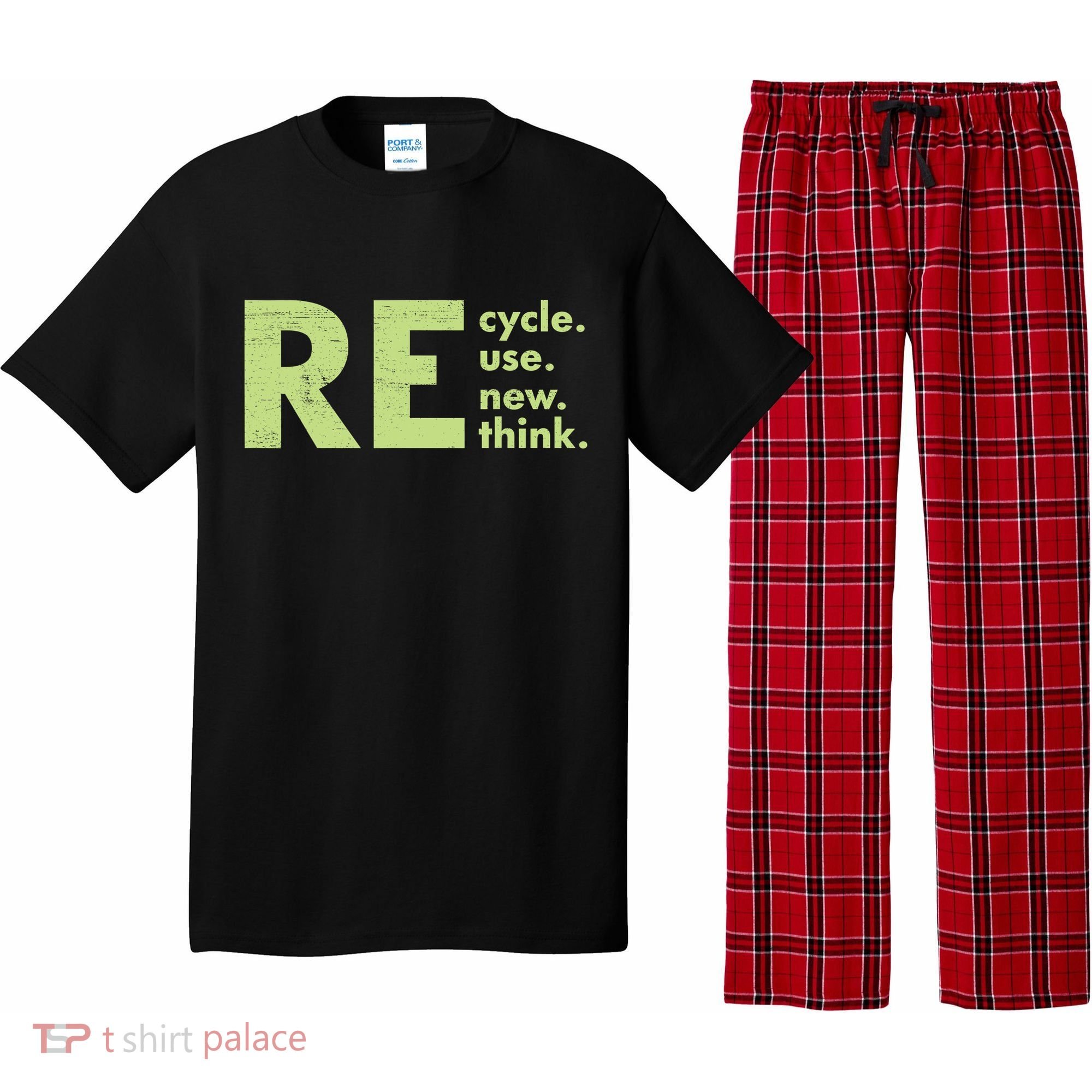 Recycle Reuse Renew Rethink Crisis Activism Pajama Set