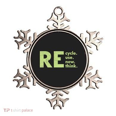 Recycle Reuse Renew Rethink Crisis Activism Ornament