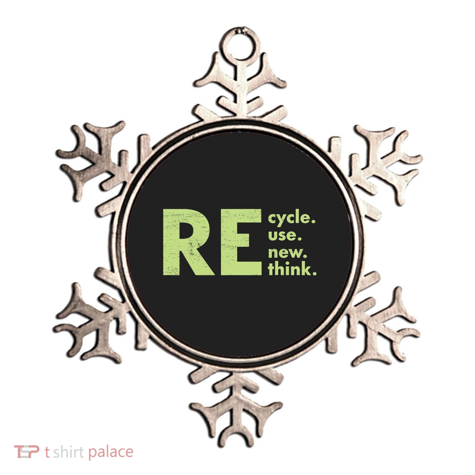 Recycle Reuse Renew Rethink Crisis Activism Ornament