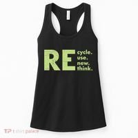 Recycle Reuse Renew Rethink Crisis Activism Women's Tank Top thumb 0