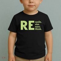 Recycle Reuse Renew Rethink Crisis Activism Toddler T-Shirt thumb 2