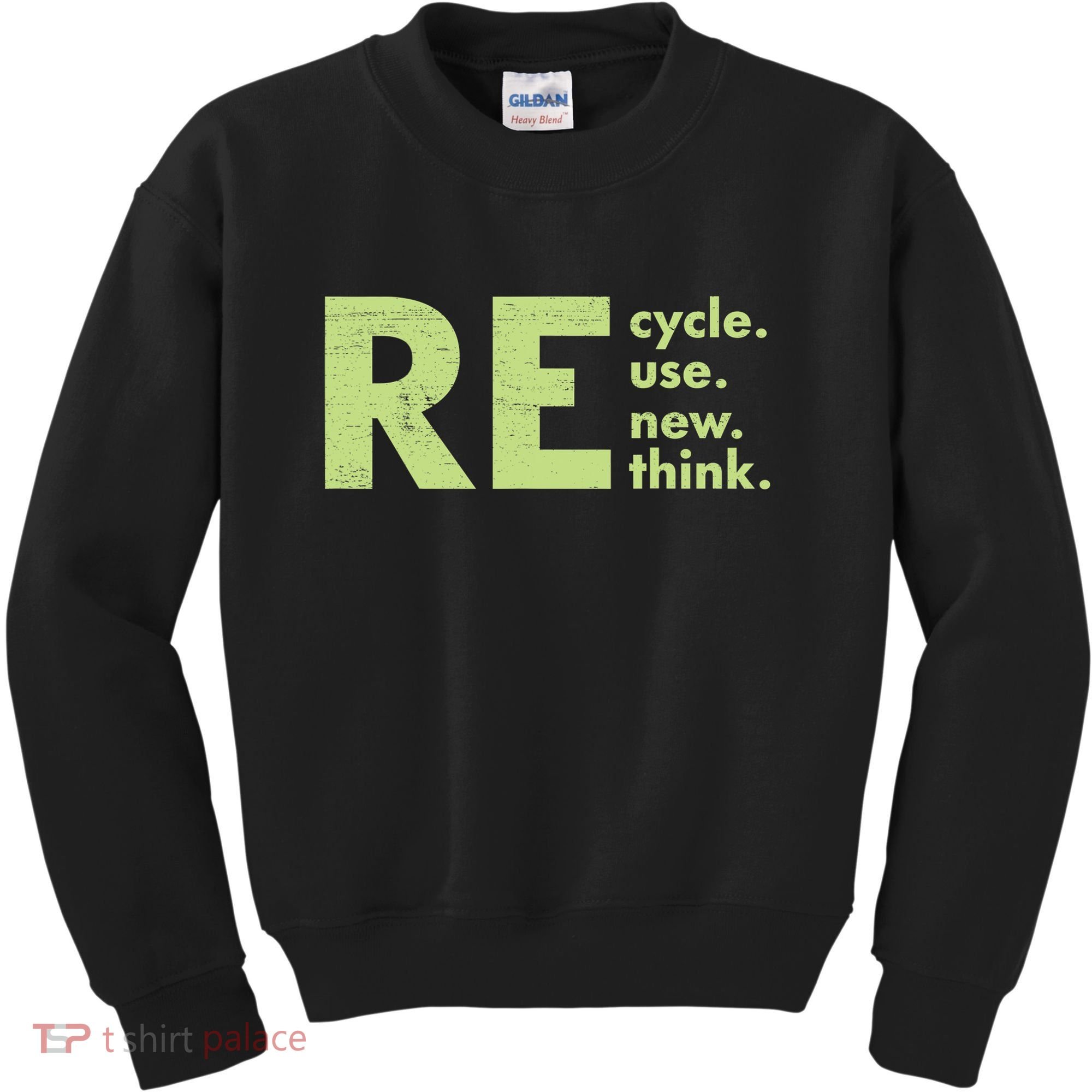 Recycle Reuse Renew Rethink Crisis Activism Kids Sweatshirt