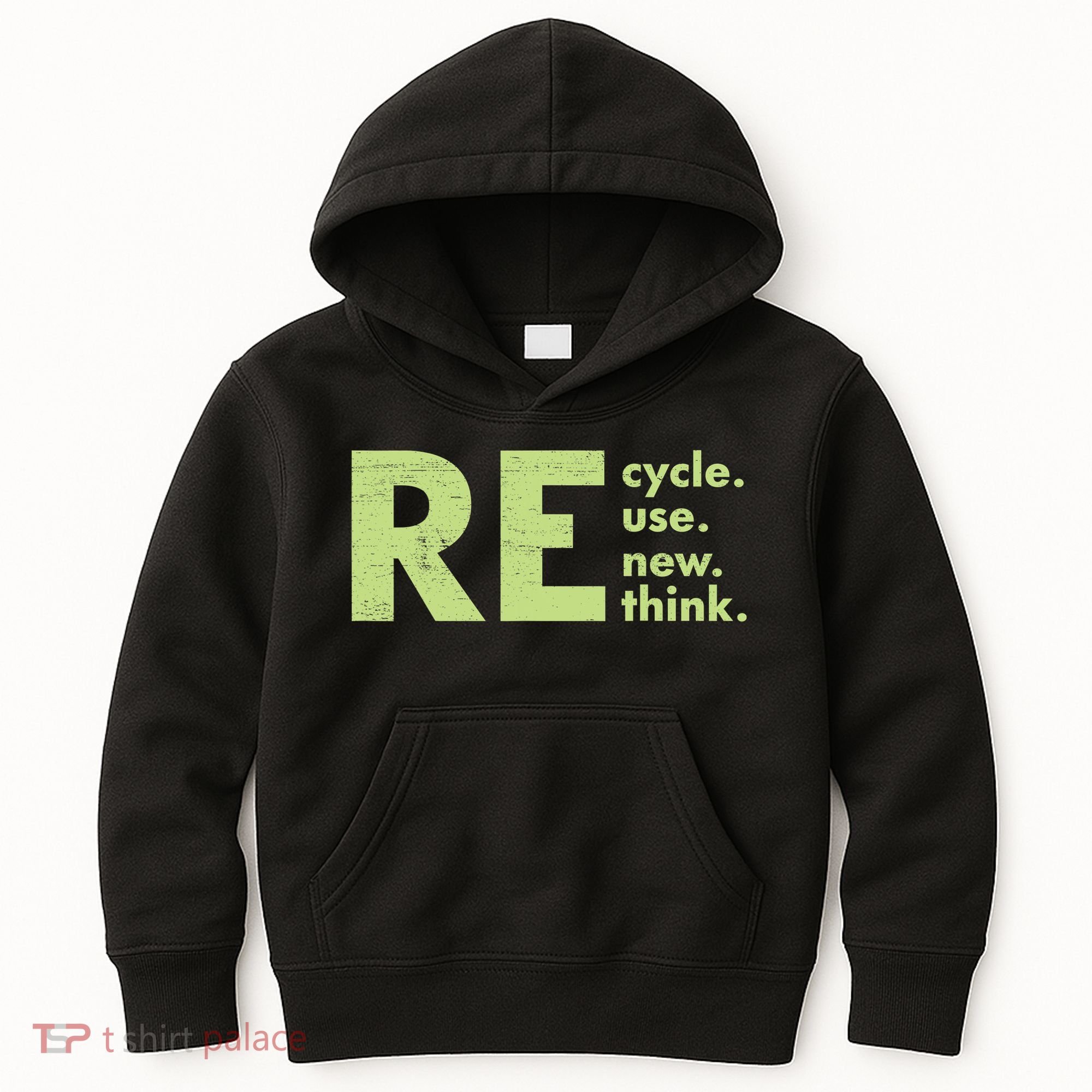 Recycle Reuse Renew Rethink Crisis Activism Kids Hoodie