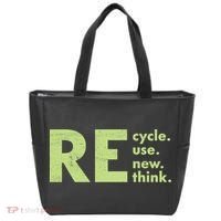 Recycle Reuse Renew Rethink Crisis Activism Tote Bag thumb 0